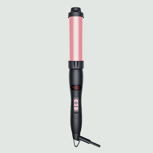 Professional LCD display rotating curling iron