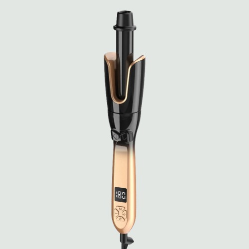 LCD display hair curling iron