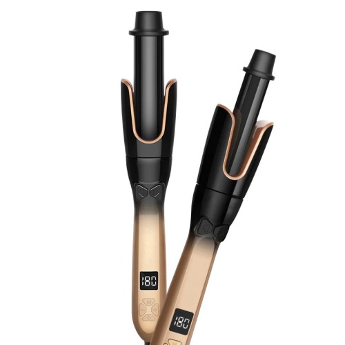 LCD display hair curling iron