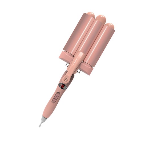 New three-barrel ceramic oscillating curling iron