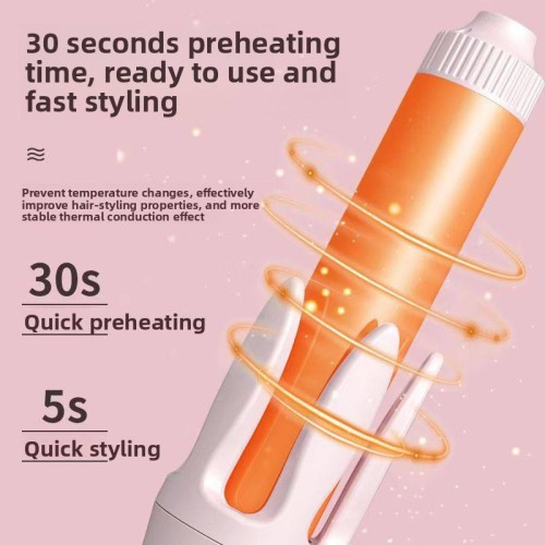 Portable LED large wave curling iron