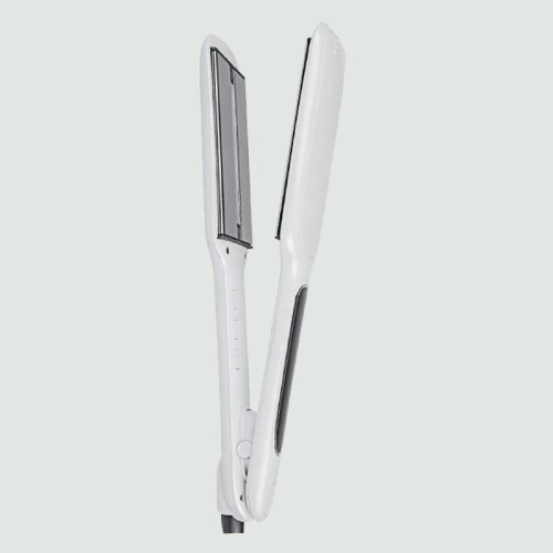 Professional wide-plate titanium infrared hair straightener
