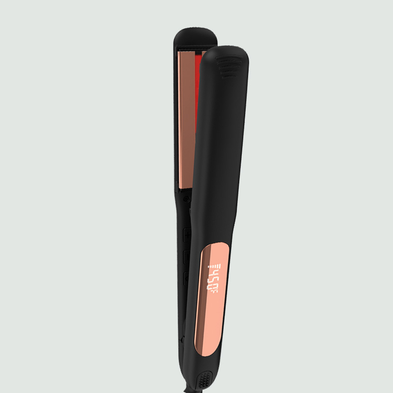Infrared negative ion hair straightener