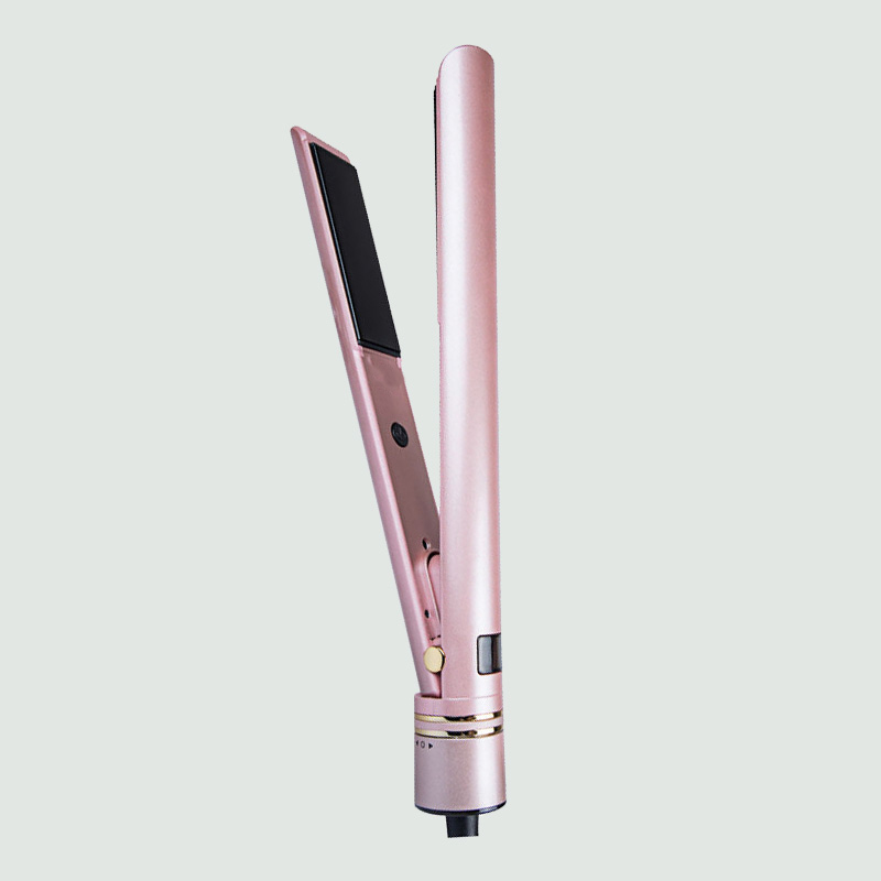Pink multi-functional hair straightener