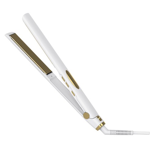 Stylish and portable LCD ceramic hair straightener