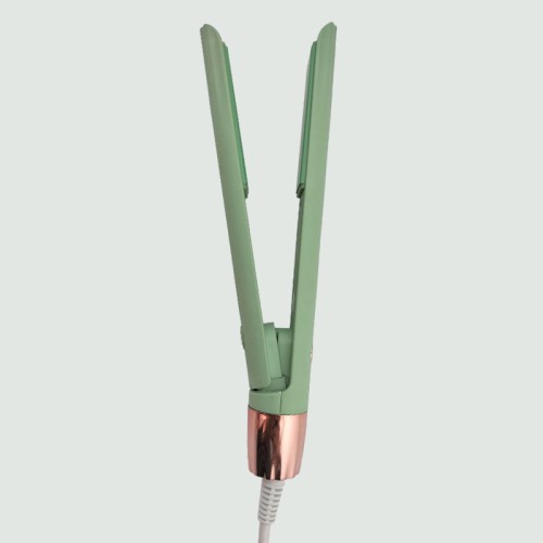 Professional portable LED display hair straightener