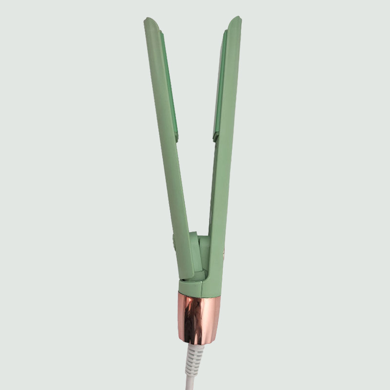 Professional portable LED display hair straightener