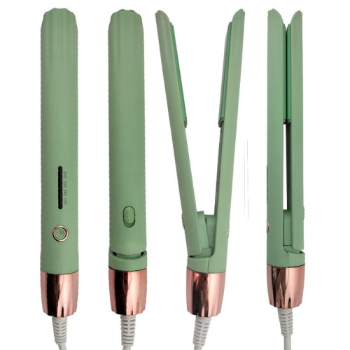 Professional portable LED display hair straightener