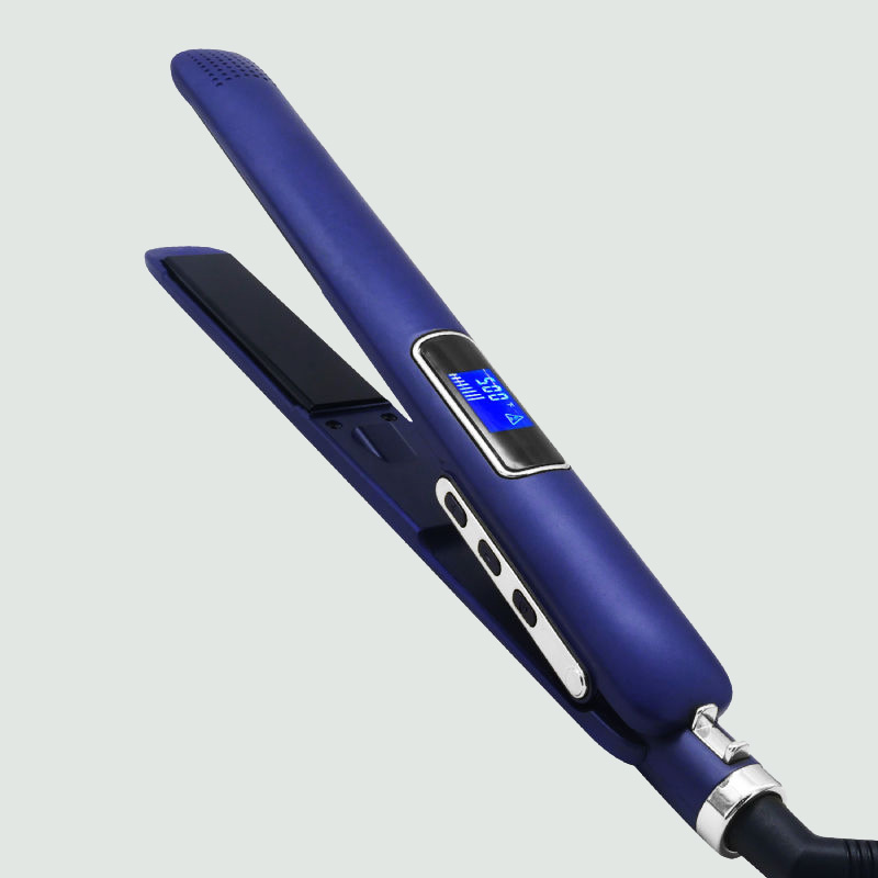 Multi-temperature ceramic keratin hair straightener