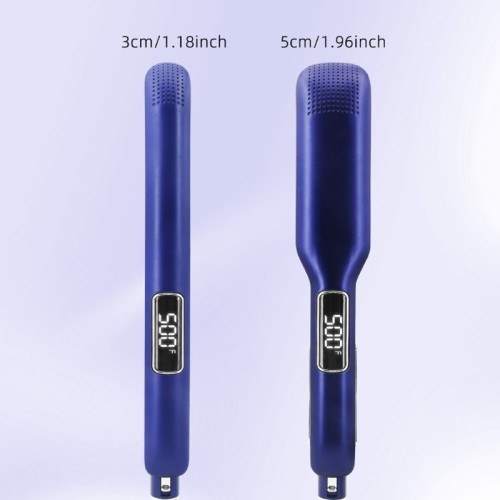 Multi-temperature ceramic keratin hair straightener