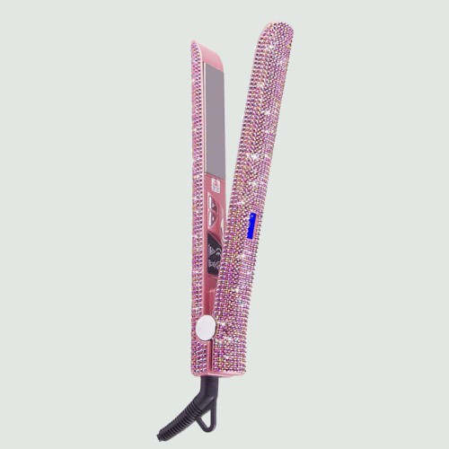 Diamond-coated high-temperature hair straightener