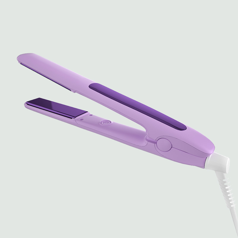 Touch-controlled nano-titanium plate hair straightener