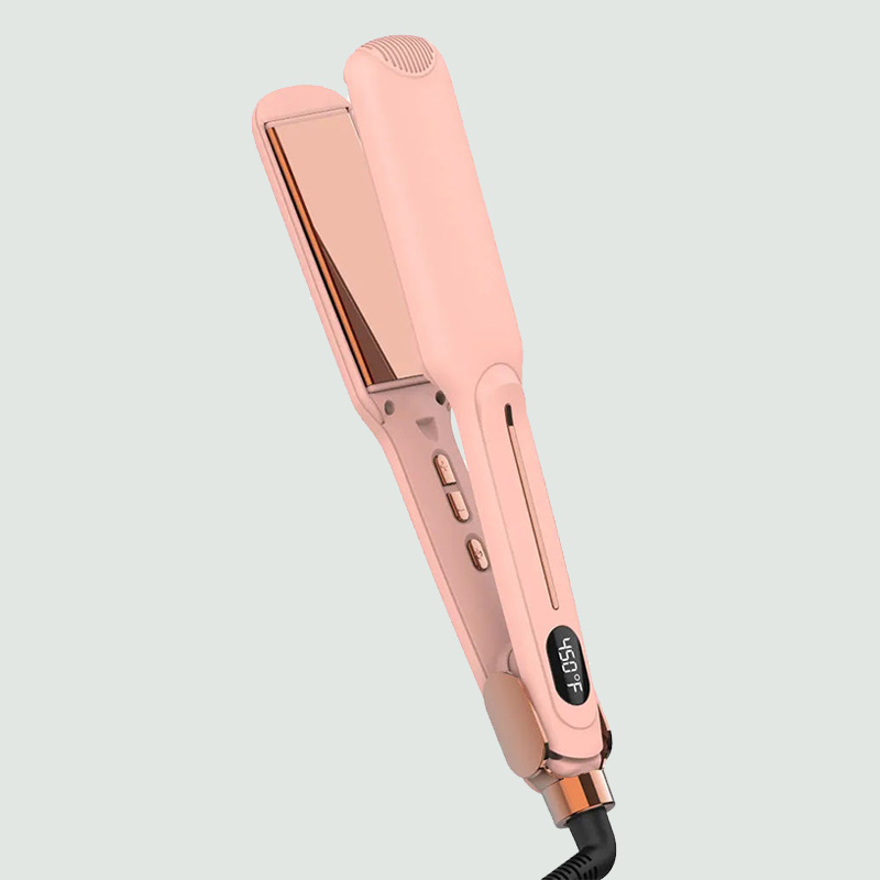 Professional 2-in-1 Flat Iron Infrared Hair Straightener