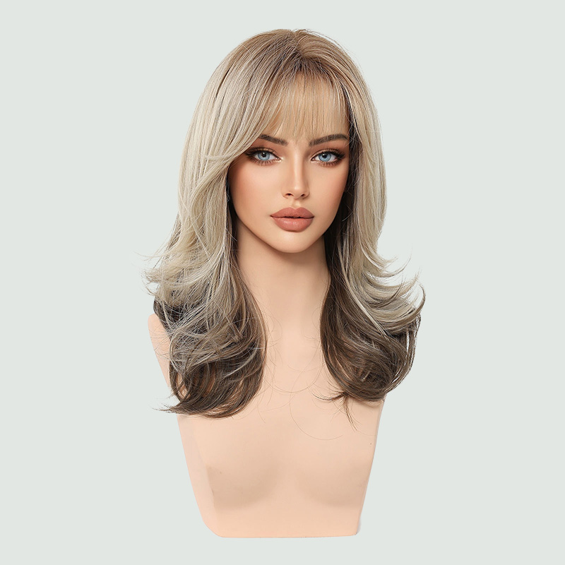 Light brown fluffy long hair