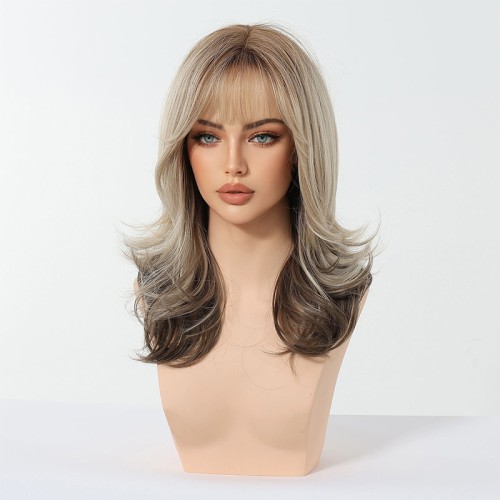 Light brown fluffy long hair