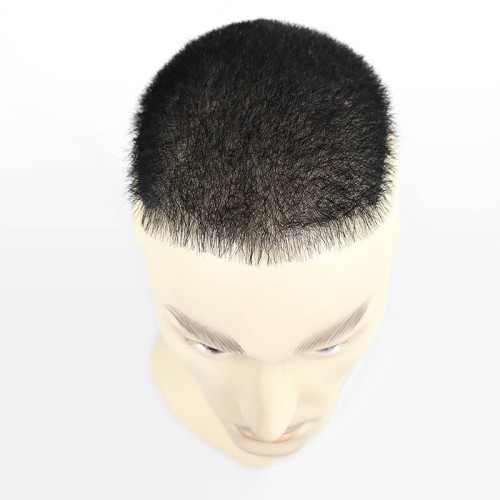 Men's natural black short hair
