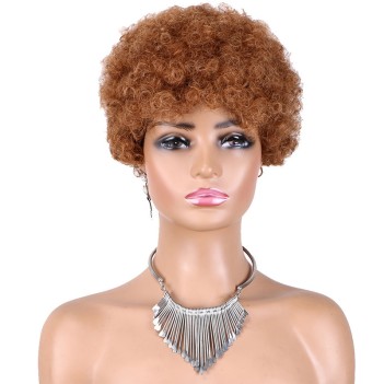 Curly pixie cut wig