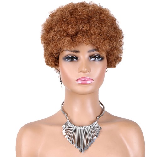 Curly pixie cut wig