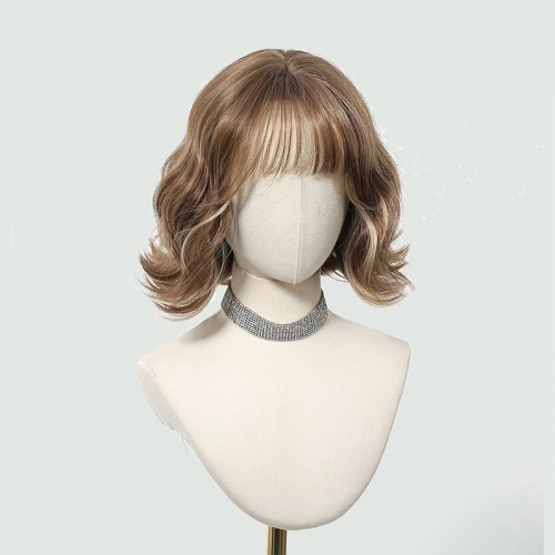 High-temperature resistant brown bob haircut
