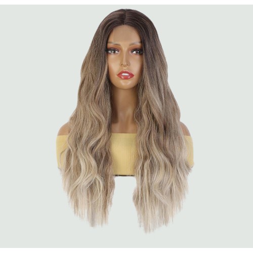 Ombre lace long curly wig