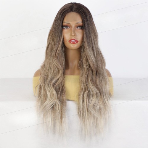 Ombre lace long curly wig