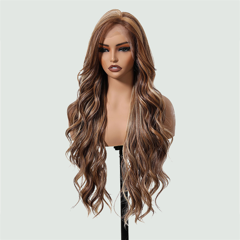 High-density Japanese-style lace front curly wig